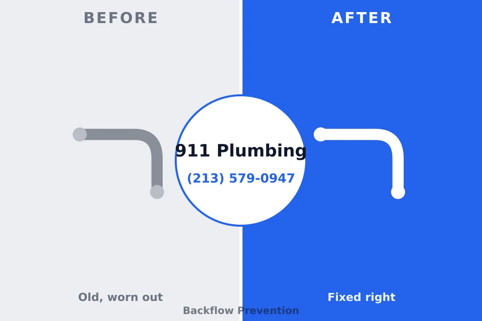 Before and after: plumbing repair Boise City, OK